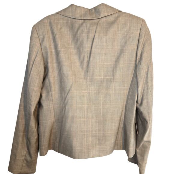Causal Corner 10 Women's Tan Blazer Suit Coat Misses Size Medium M Jacket - Picture 4 of 5